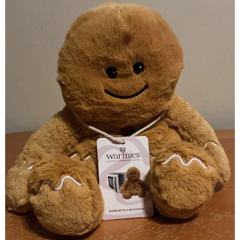 Warmies‎ 13" Heatable Weighted Gingerbread Scented w/ Real French Lavender Plush